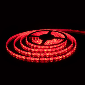 Светодиодная лента 12V 4,8W Лента светодиодная 12V 4,8W 60Led 2835 IP20 красный, 5м