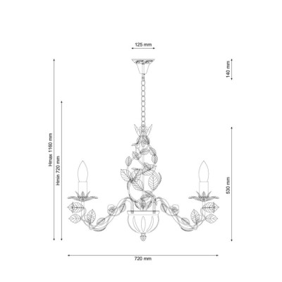 Подвесная люстра Fiori Di Rose Fiori di rose 185.8