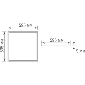 Светодиодная панель PRISMA DL18013/3YG