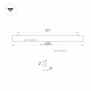 Подвесной светильник LINEAIR FLAT 031470