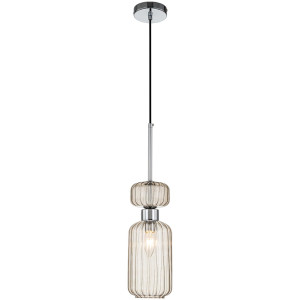 Подвесной светильник Gloss 1141/1S Chrome/Beige