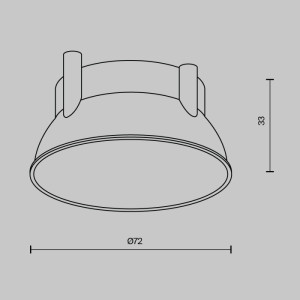 Декоративная рамка отражатель Accessories Ring12-15W-RD-BS