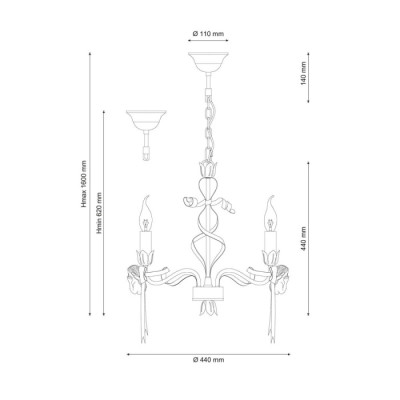 Подвесная люстра Angelo ANGELO 147.3 Ivory