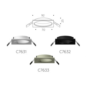Основание для встраиваемого светильника C C7633