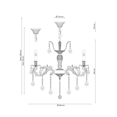 Подвесная люстра Barletta BARLETTA 122.8 antique