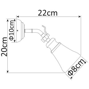 Спот Vento A9231AP-1AB