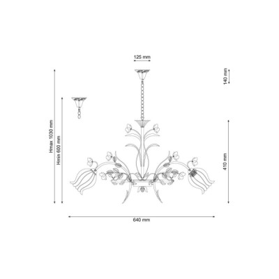 Подвесная люстра Fiori Di Rose Fiori di rose 106.6