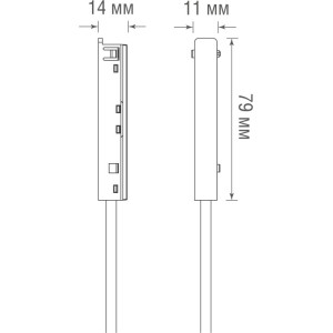 Адаптер с подводом питания Slim Line Power connector DLS B