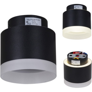 Точечный светильник  53004-9.5-001IL GX53+LED3W BK